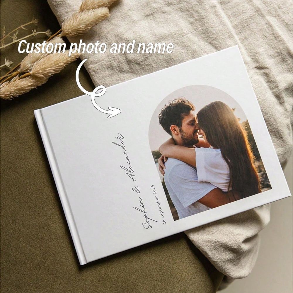 Custom Photo Book - 38-stronicowa spersonalizowana księga gości weselnych ze