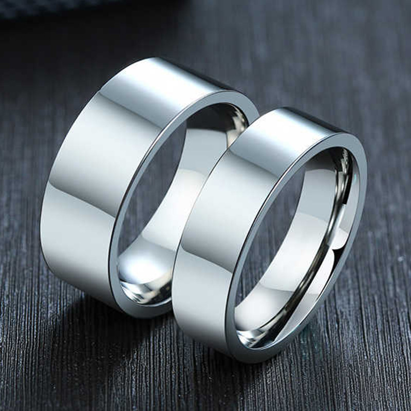 Initial Ring Custom - Pierścionki ze stali nierdzewnej o szerokości