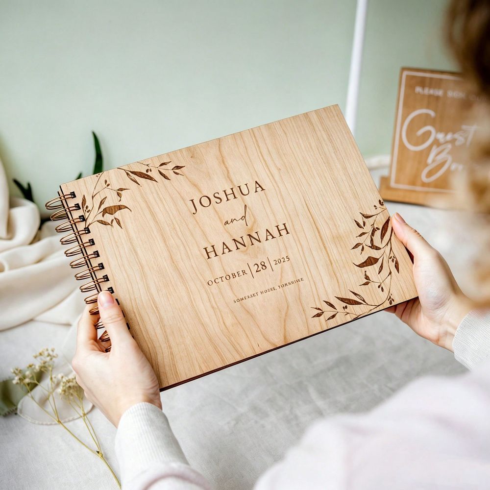 Spersonalizowana drewniana ksi – Custom Photo Book recenzja i cena