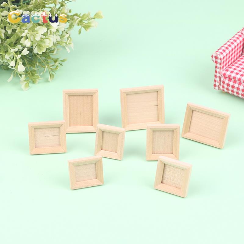 1Pc 1/12 Dollhouse miniaturowe – Engraved Wood Frame recenzja i cena