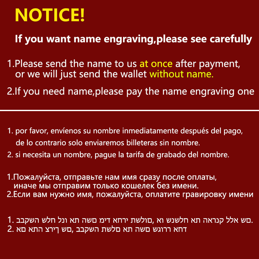 Portfele męskie z możliwością  – Personalized Name Box recenzja i cena